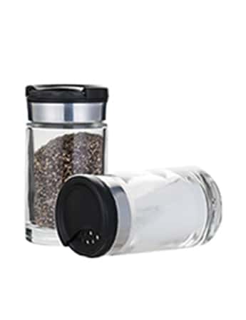 Glass Salt Pepper Shakers Three -Choice Spice Bottle #7909100201