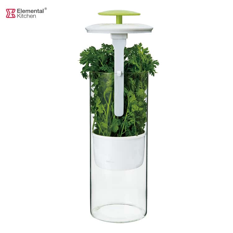 Tall Storage Breathable Glass Herb Keeper #9110001