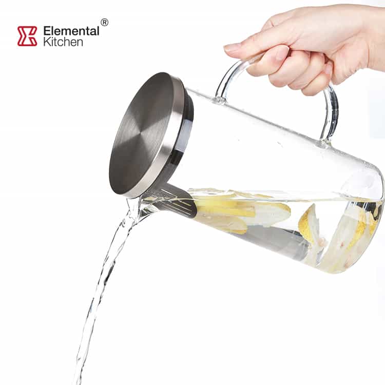 Borosilicate Glass Pitcher Stainless Steel Lid #67612001