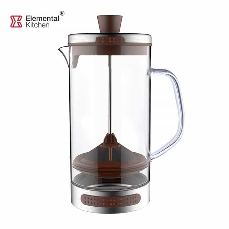 Glass Coffee French Press Stainless Steel Mechanism #68502002