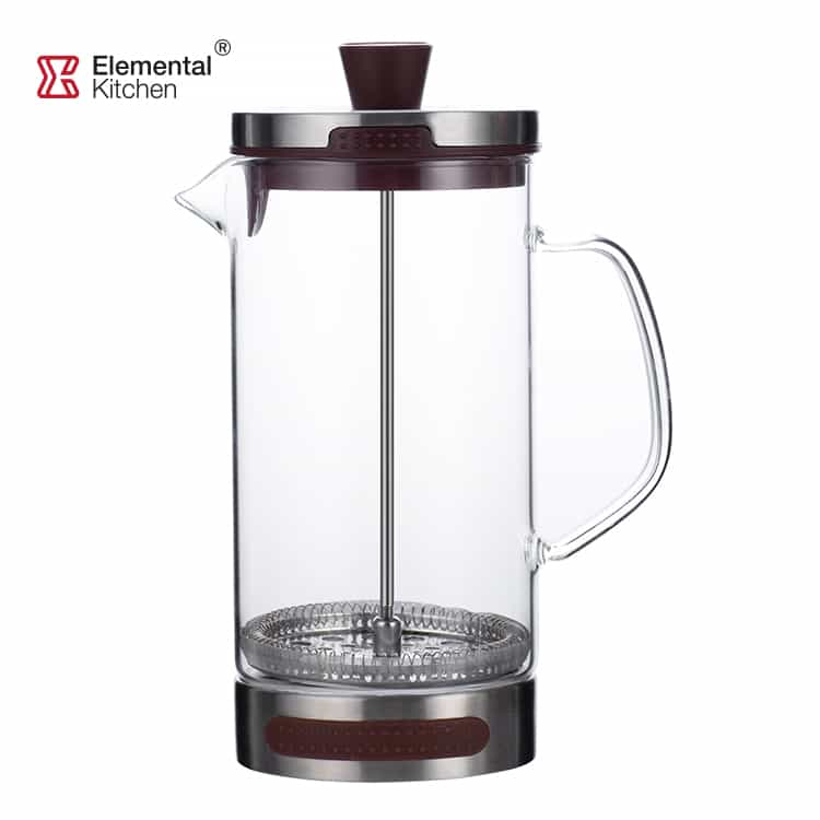 FRENCH PRESS COFFEE MAKER – GLASS AND STEEL #68502002