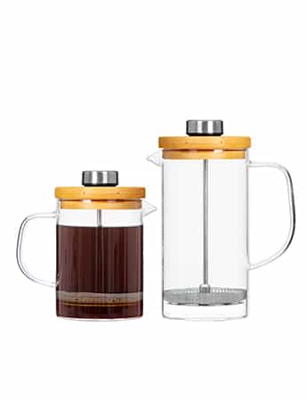 Glass French Press Maker - Bamboo Lid #69199004