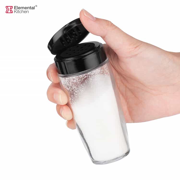 Glass Spice Shakers with Flip Cap Lid – Easy-View #78802000