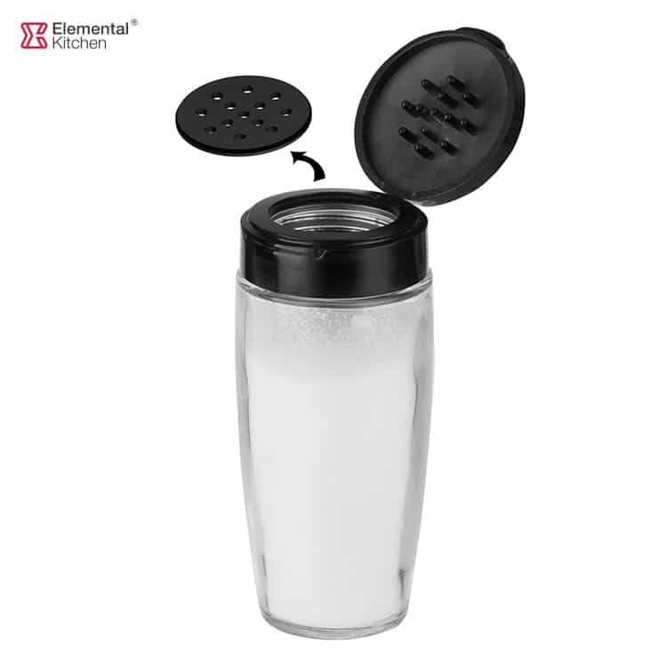 Glass Spice Shakers with Flip Cap Lid – Easy-View #78802000