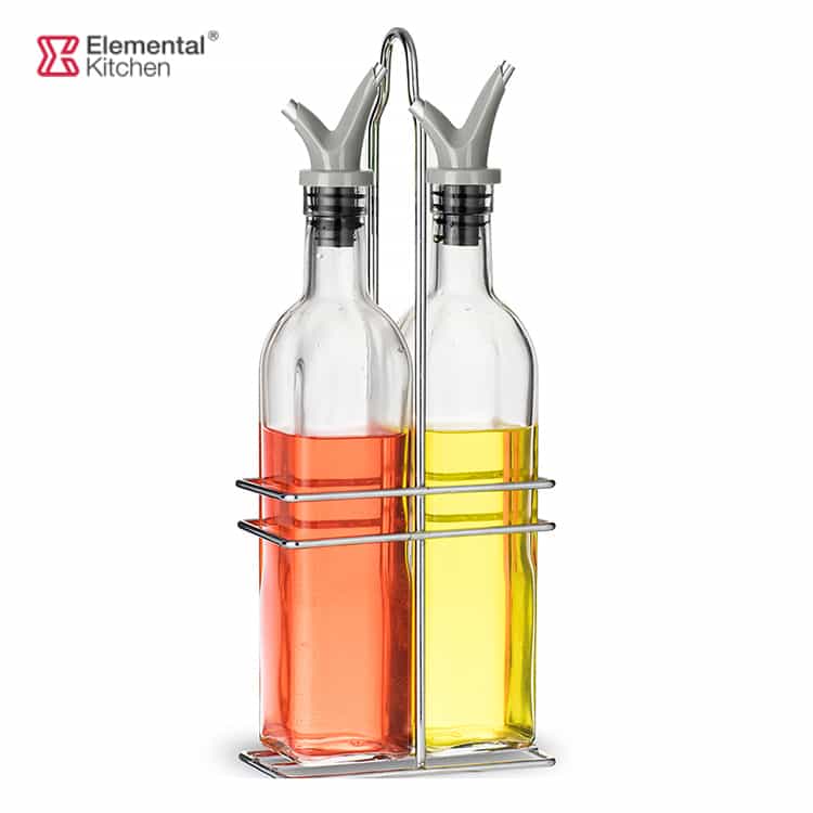Oil & Vinegar Bottle Set – Dual Pouring Spout #78882004