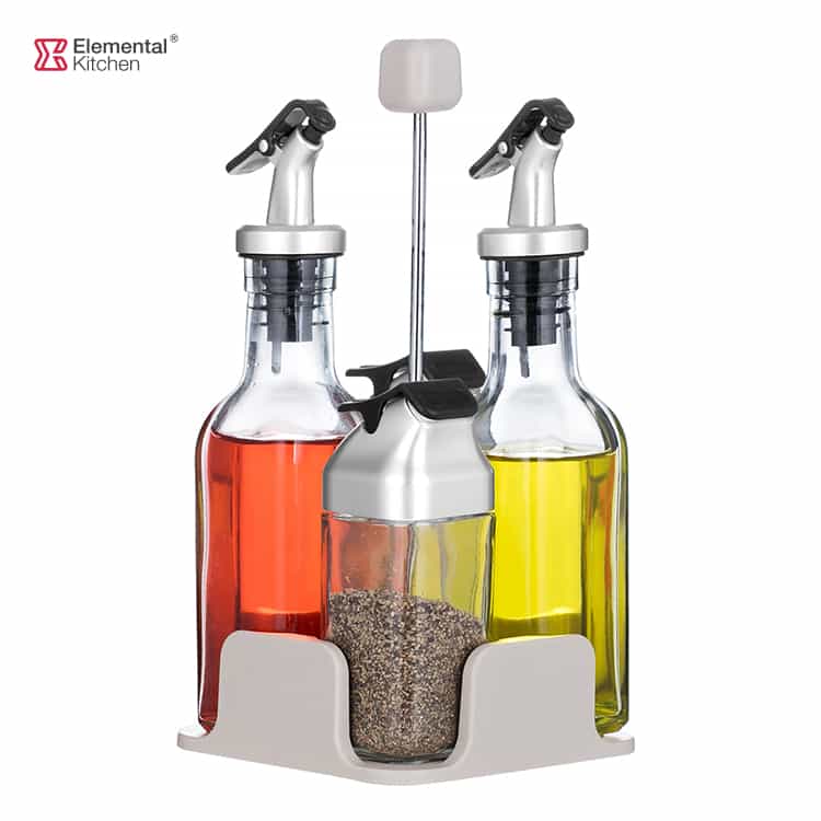 Salt Pepper Oil Vinegar Set – Salad Seasoning Convenient Set #79002006