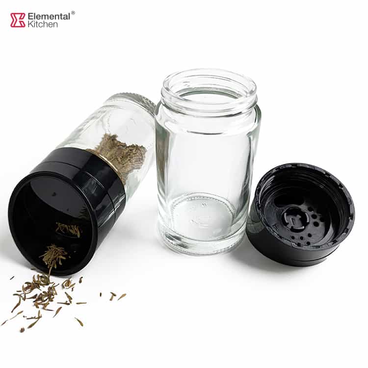 Glass Salt and Pepper Shakers Set – Three Choice Oblique Lid #86981002