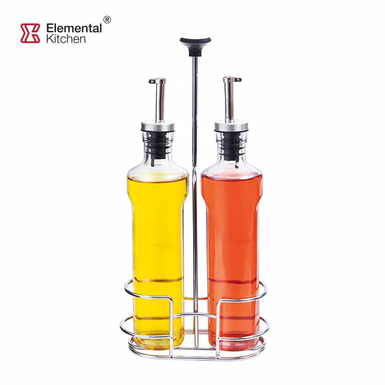 Glass Oil Dispenser for Kitchen Stainless Steel Lid #8767A000
