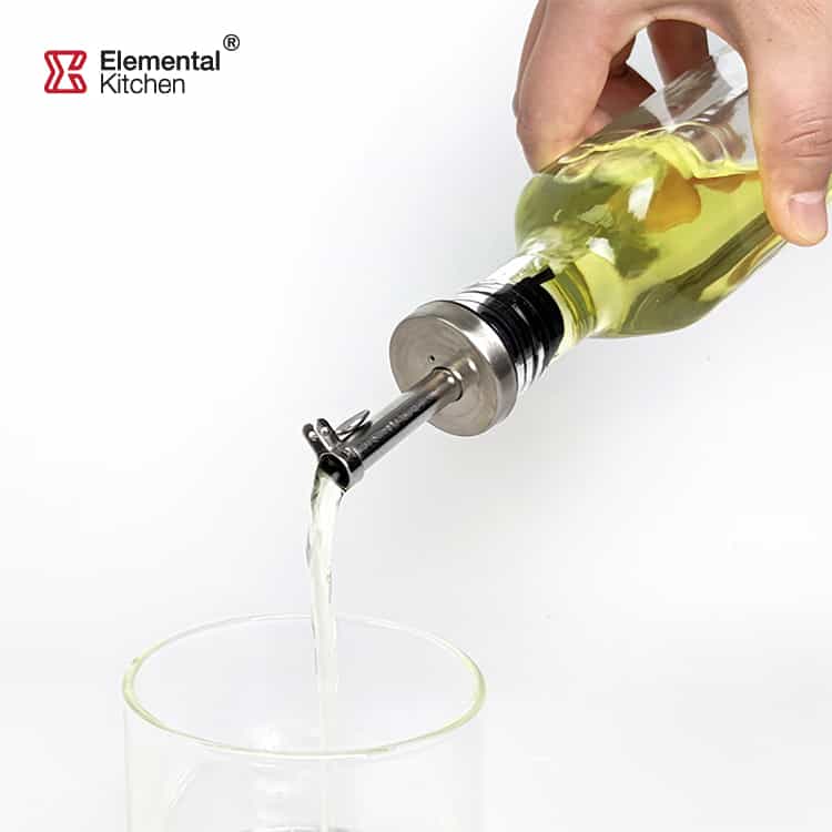 Oil & Vinegar Set Stainless Steel Lid – Easy Grip Shape #8767A000