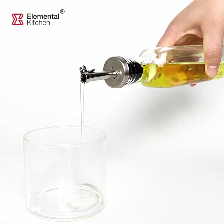 Glass Oil Dispenser for Kitchen Stainless Steel Lid #8767A000