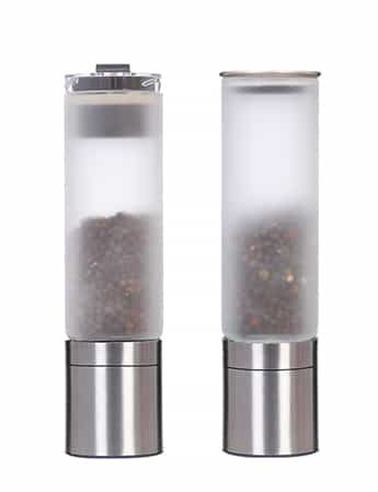 Glass Pepper Mill Attachable salt dispenser #8910A002