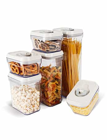 Plastic Storage Jar with Airtight Lid Lock #9470