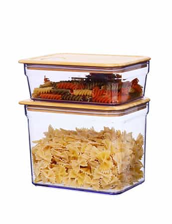 Plastic Cereal Container with Bamboo Lid #97329003