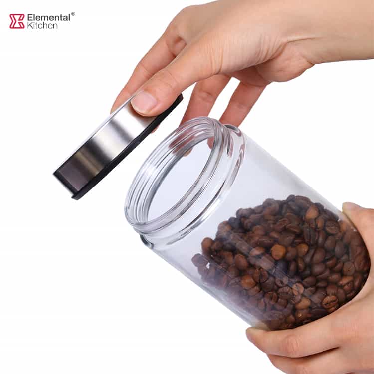 Glass Jars for Storage Stainless Steel Lid #9803A003