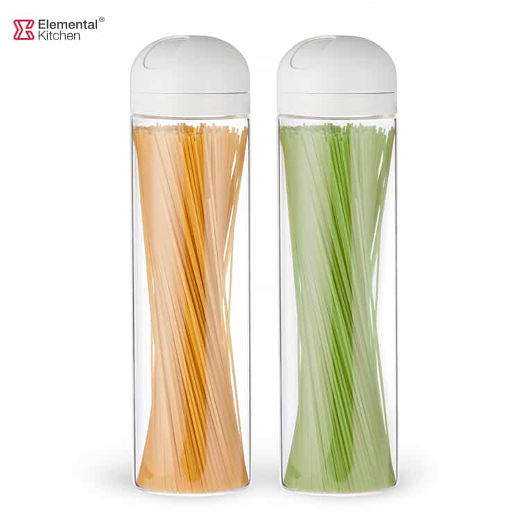 Glass Containers with Lid Spaghetti Dispenser Measured #98481001
