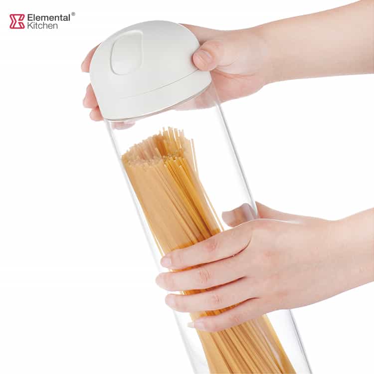 Glass Containers with Lid Spaghetti Dispenser Measured #98481001