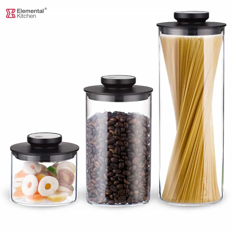 Glass Storage Container Jars Pressure Release Lid #98602000