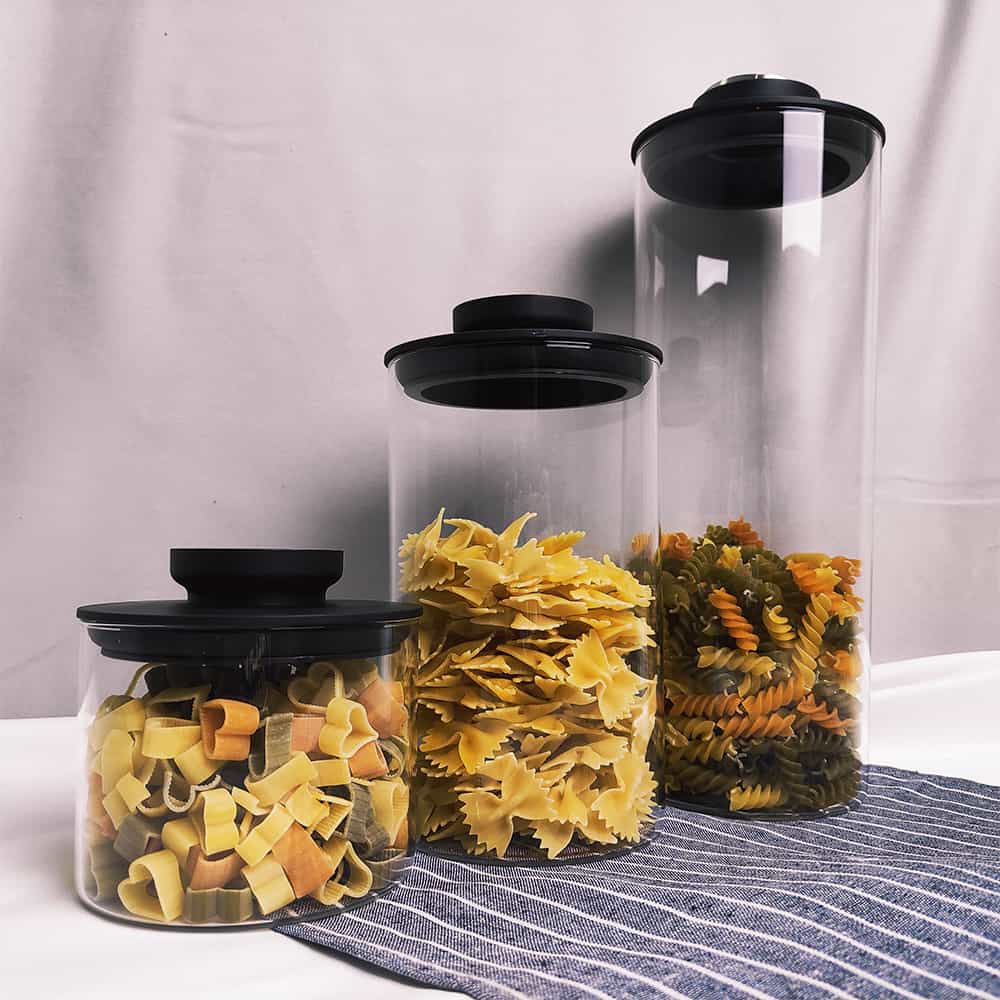 Glass Storage Container Jars Pressure Release Lid #98602000