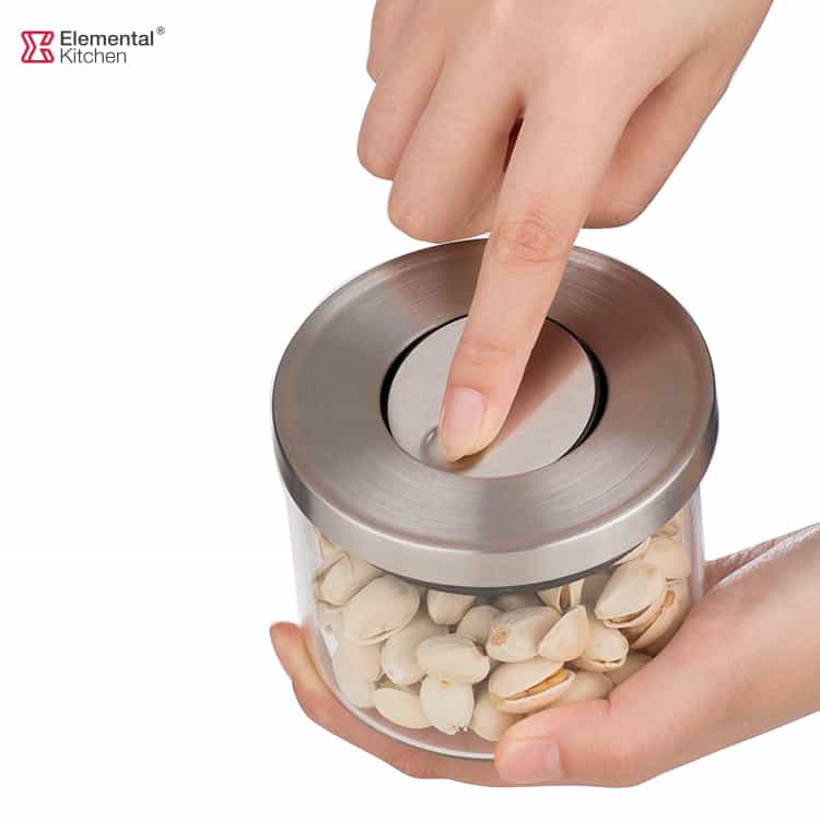 Borosilicate Glass Food Storage Jars Pressure Release #9877A00001