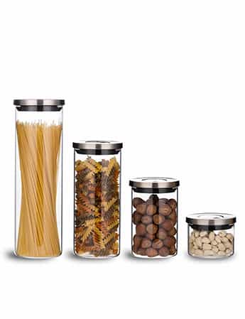 Borosilicate Glass Food Storage Jars Pressure Release #9877A00001