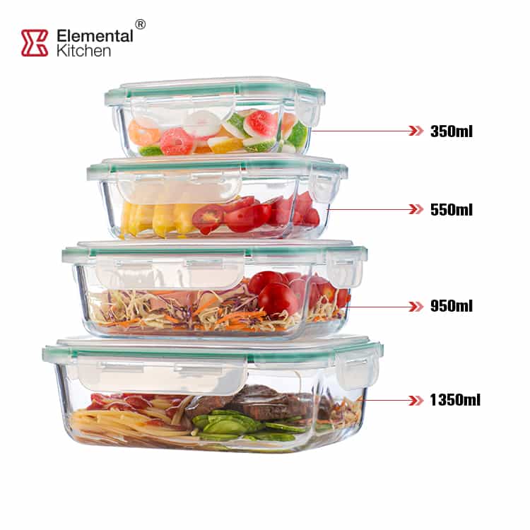 HEAVY DUTY GLASS CONTAINERS DISH THE BEST BASIC STORAGE #98900001