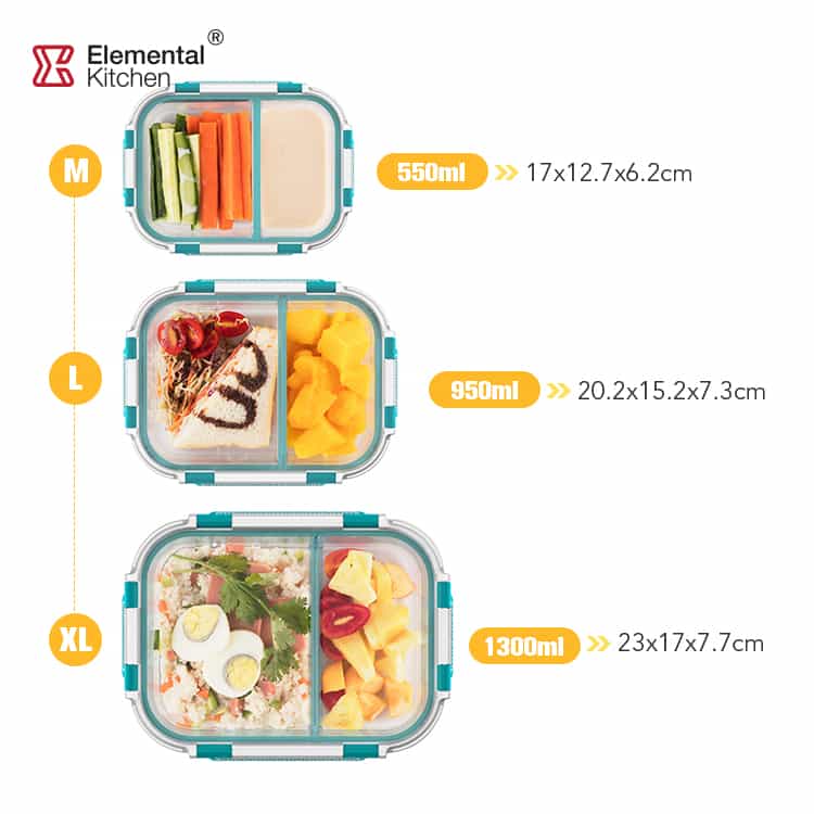 HEAVY DUTY GLASS FOOD CONTAINER THE BEST BASIC STORAGE #98937001