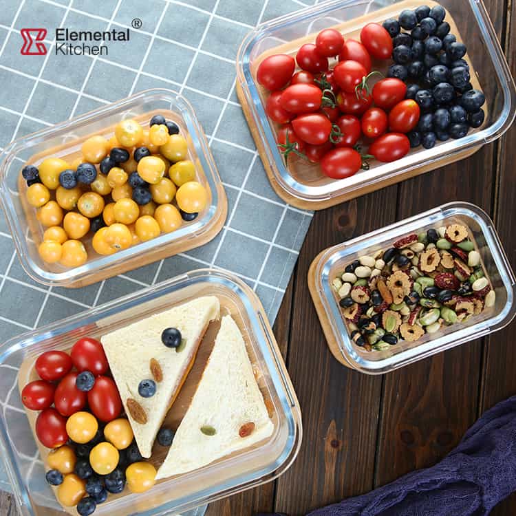 HEAVY DUTY GLASS FOOD CONTAINER FOR LUNCH THE BEST BASIC STORAGE #98947001