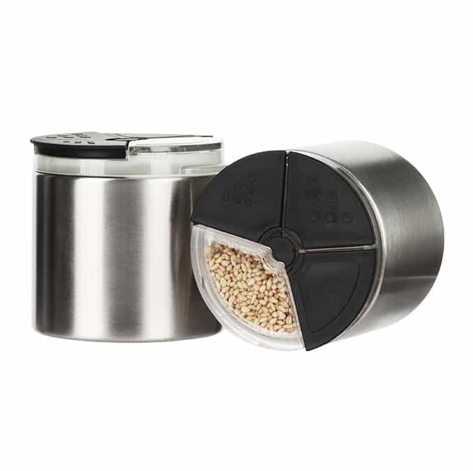 STAINLESS STEEL SPICE SHAKER MAGNETIC, THREE OPENINGS – 79302002