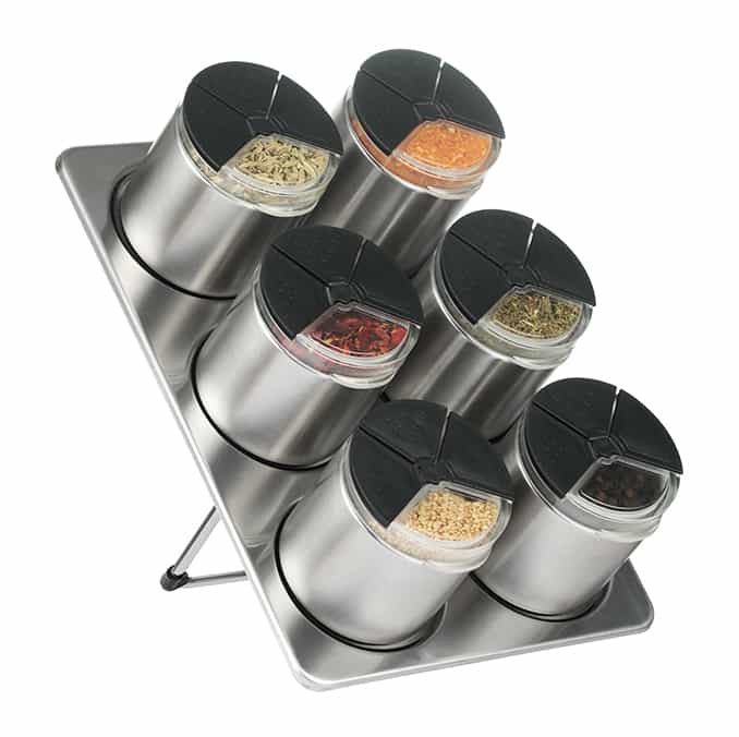 Stainless Steel Magnetic Spice Jar, 3-Opening – 79312002