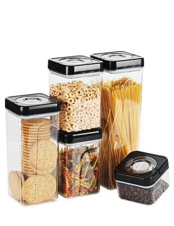 Square Save-The-Date Lid Airtight Kitchen Storage Containers #99262011