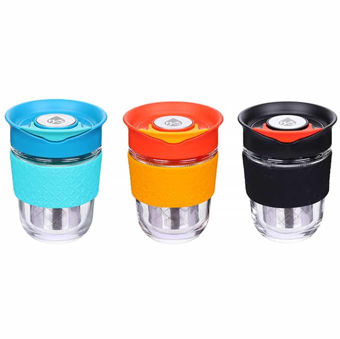 REUSABLE COFFEE CUP WITH SILICONE BAND – 6868