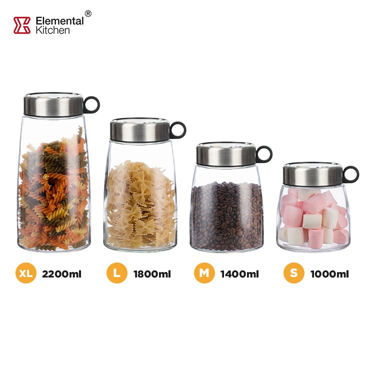 Glass Storage Jars Save-The-Date Sealing Lid #9917A002