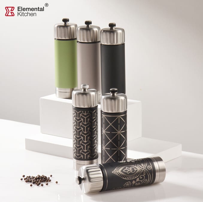 Stainless Steel Salt and Pepper Mill Attractively Finished  #8358300302