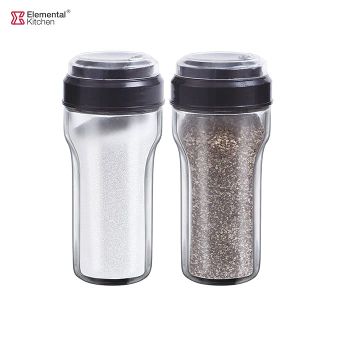 Glass Seasoning Jars with Three-opening Lid #8769A000