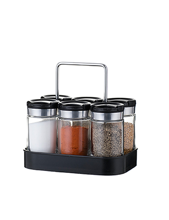 Glass Spice Bottles with Rack Three -Choice #79102003