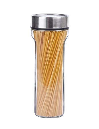 Glass Pasta Jar Stainlerss Steel Lid #9789A001